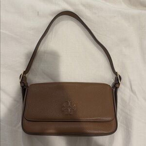 Tory Burch Thea Tassel Leather Flap Shoulder Bag